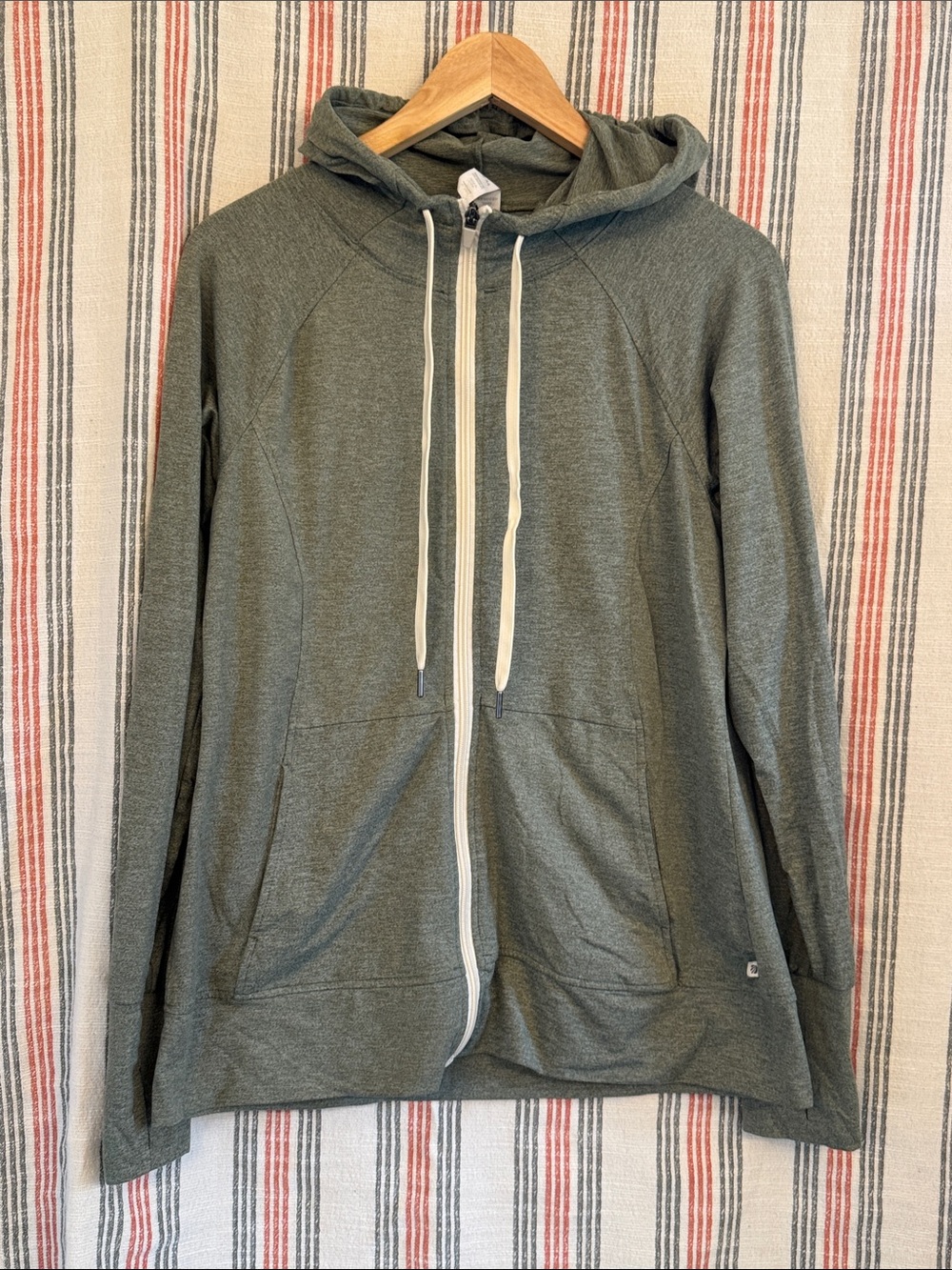 Marika Olive Green Zip Up Hoodie